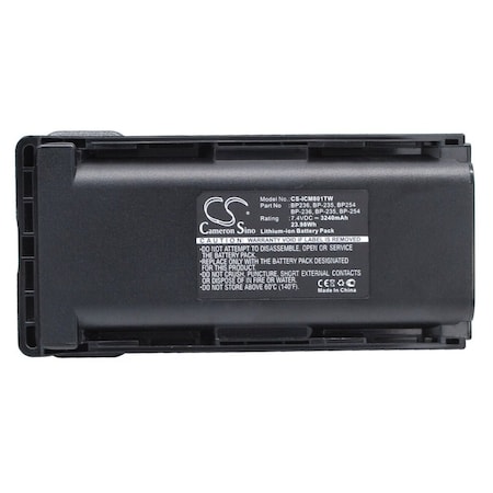 Bsc Preferred Icom IC-F70T IC-F80 IC-F80DS IC-F80DT IC-F9011 Two Way Radio Repl. Battery CS-ICM801TW